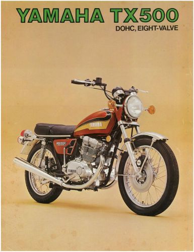 Yamaha brochure tx500 1973 studio shot sales catalog catalogue repro