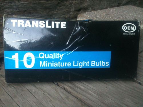 10 translite quality miniature light bulbs #mb3157 12v 32/3 cp, oem replacement