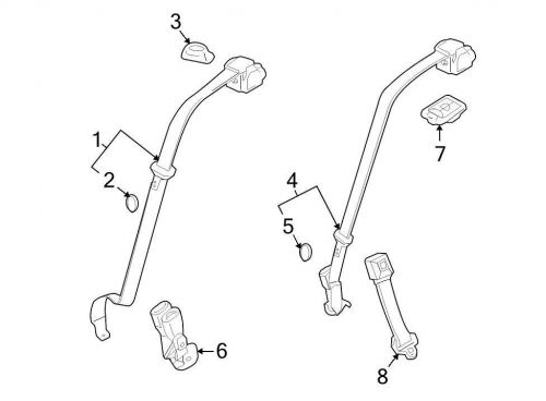 Ford oem seat belt guide 8a5z54613d10aa image 3