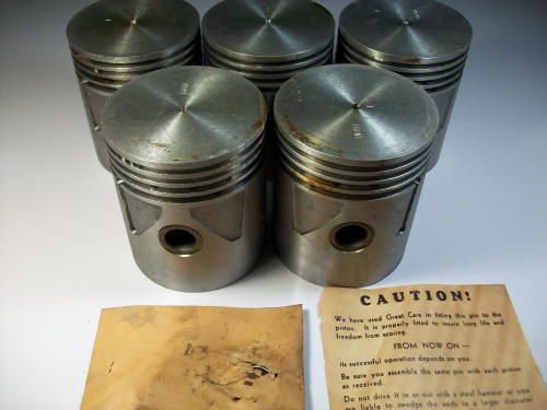 Vintage nos (5) pistons toledo l612, .040