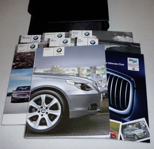 2007 bmw 5-series 525i 530i 550i owners manual set 07 525 530 550 i guide  +case