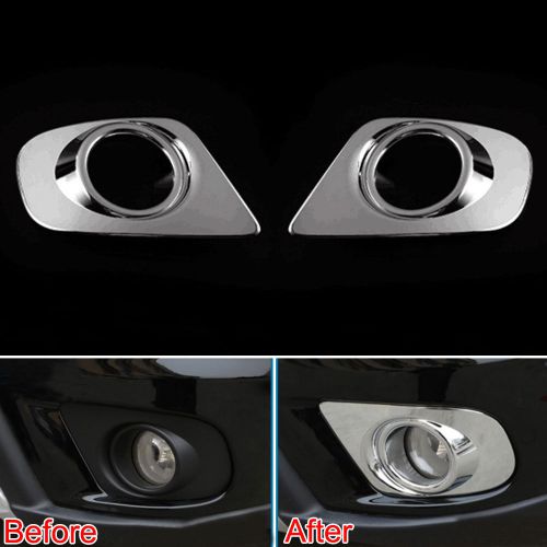 For 2013 2014 2015 journey chrome front foglight fog lights lamp cover trim 2pcs