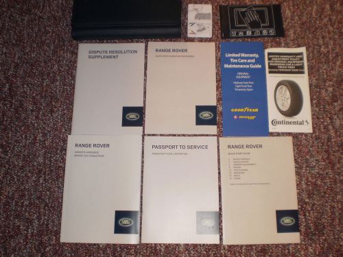 2014 land rover range suv owners manual books navigation guide case all models