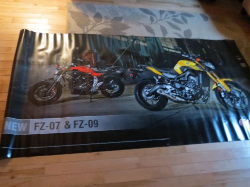 Oem yamaha factory dealership 48x94 banner poster vinyl dealer fz-07  fz-09