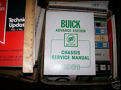 Vintage softcover 1981 buick chassis automotive service manual