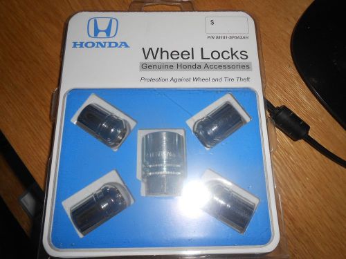 Honda wheel locks 08181-sf0a2ah pilot crv civic new sealed for all exposed lugs