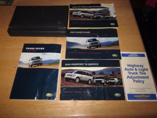 2004 range rover owner manual with case oem owners