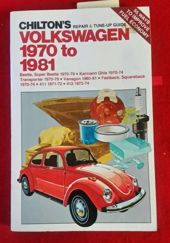 Volkswagen 1970 to 1981 chilton&#039;s repair &amp; tune - up guide manual