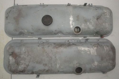 Vintage b.b.chevy valve covers;396,402,427,454 big block ,o.e w/tabs &amp; baffles