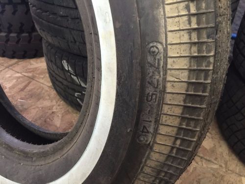 (4) 7.75-14 coker classic tire bias 4ply 1inch white wall