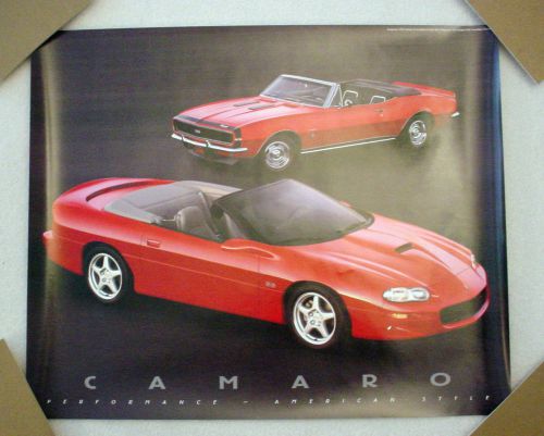 1999 chevrolet camaro  poster -  original - 2 sided