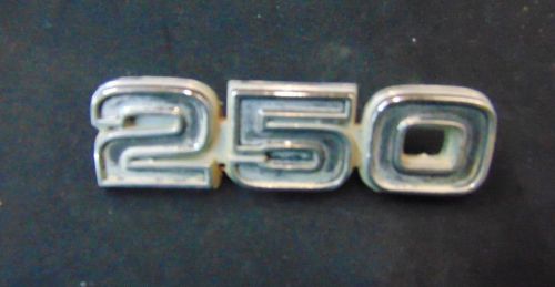 1975 ford econoline 250 metal emblem oem  w pins