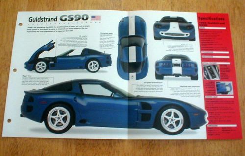 1994 guldstand gs90 (corvette) unique imp brochure