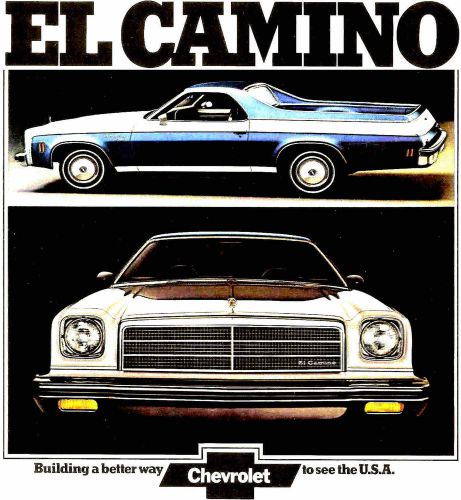 1974 chevy el camino brochure-el camino ss-el camino classic-el camino conquista