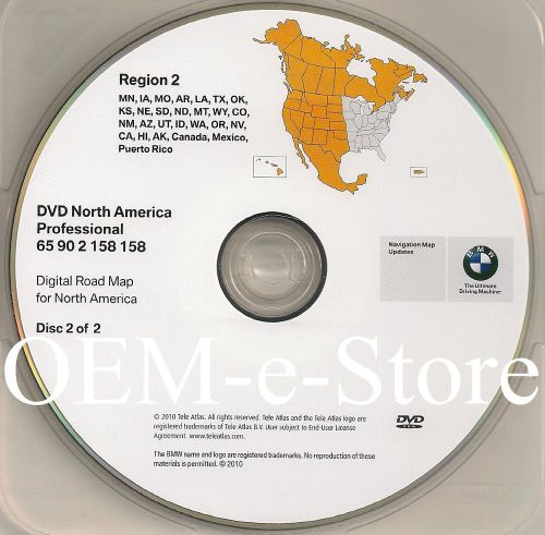 2007 2008 2009 bmw x5 x6 m5 m6 5series navigation dvd west coast map 2011 update