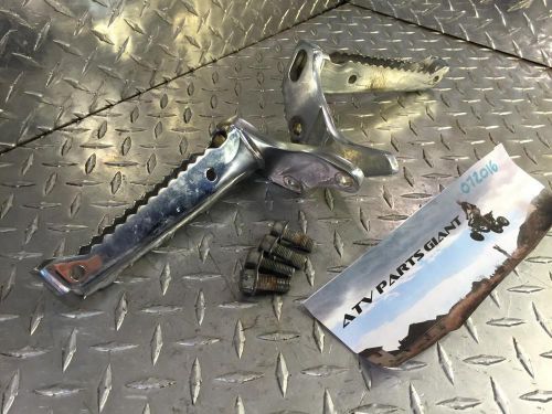 Yamaha banshee oem chrome foot pegs w/ bolts