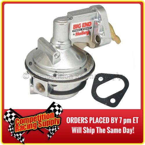 Bbc big block chevy chrome 110 gph mechanical fuel pump - holley big end 10115