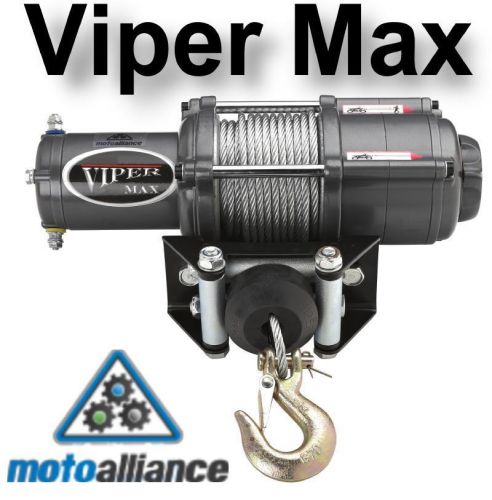 Viper max 5000lb utv winch &amp; custom mount for honda pioneer 500
