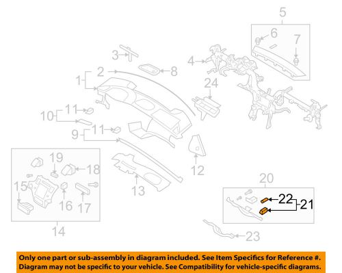 Hyundai oem 06-11 azera instrument panel dash-lamp assembly 847533l000j9