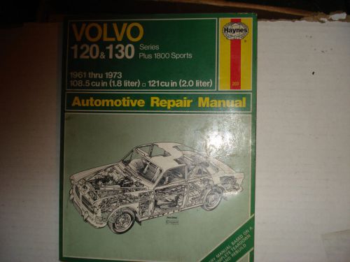 Volvo 120-1 130 &amp; p1800 car workshop manual 1961-1973 vgc