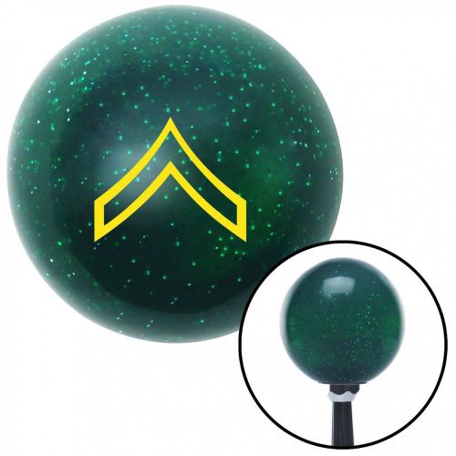 Yellow 01 private first class grn metal flake shift knob w/ 16mm x 1.5 insert