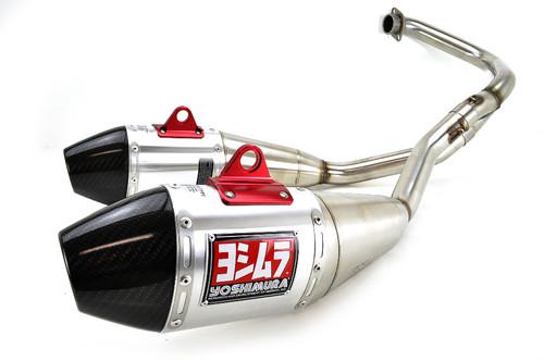 07-12 dr-z400 yoshimura rs-4 comp series dual full exhaust - aluminum 2166523