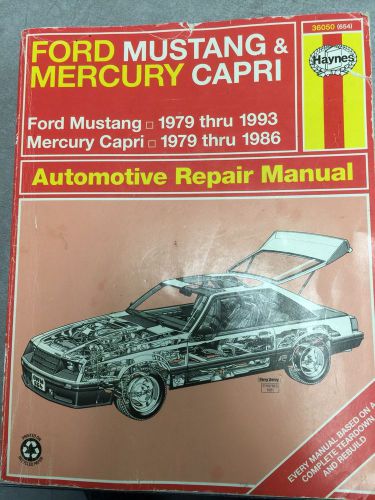 Haynes 36050 (654)automotive repair manual: ford mustang 79-93 &amp; mercury capri