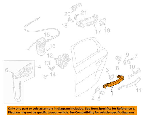 Audi oem 15-16 q5-outside door handle right 8r0837208gru