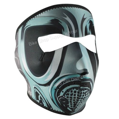 Zan headgear wnfm064, neoprene full mask, reversible to black, gas mask facemask
