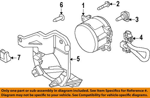 Ford oem bb5z15266a fog lamps-front-mount bracket