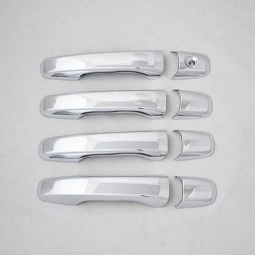 For edge 2011 2012 2013 chrome door handle cover trim decoration bezel 8pcs abs