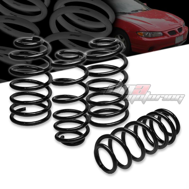 Grand prix 97-03 1.7" drop suspension black lowering spring/springs 450lb/250lb