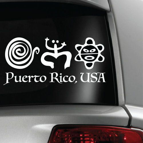 Large 4 pc puerto rico 12&#034; sticker decal for cars, trucks, trailers, etc.