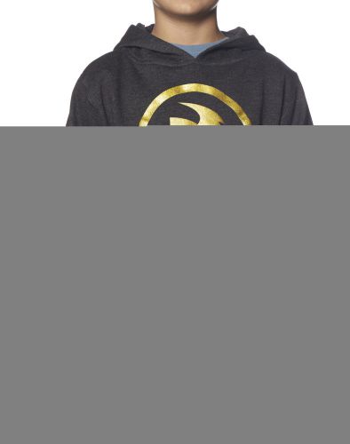 Thor gasket youth pullover hoodie charcoal gray/gold