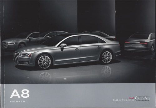 2016 audi a8  (models listed below) 59 page prestige brochure