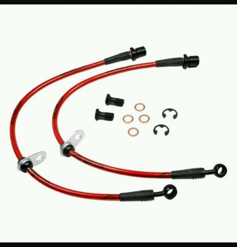 Agency power 08-14 wrx rear steel braided brake lines