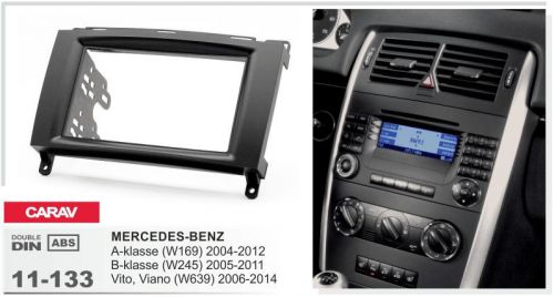 Carav 11-133 2din car radio dash kit panel mercedes-benz a, В; vito, viano 06+