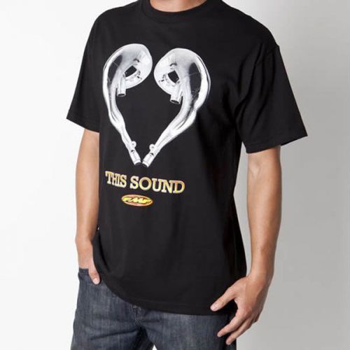 Fmf racing love sound mens short sleeve t-shirt black