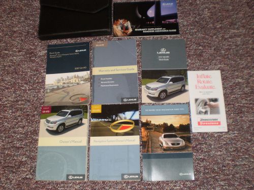 2007 lexus gx470 complete suv owners manual books navigation guide case all