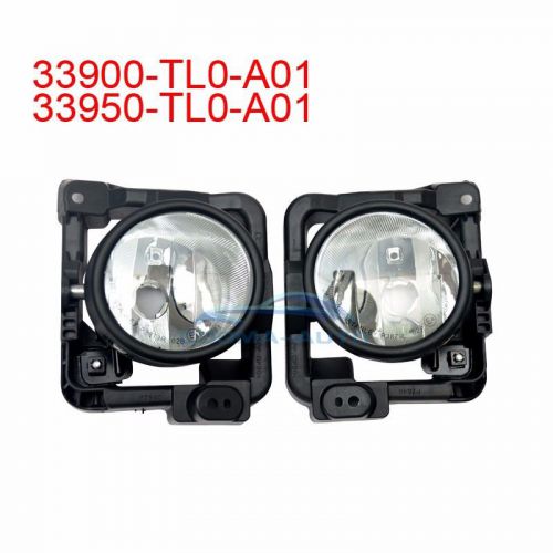 Pair foglight glass fog light lamp die-cast metal body for tsx 2009-2010 new