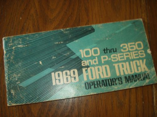 1969 ford truck operators manual