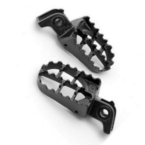 Gray pair steel foot pegs for 1988-1994 honda cr125 cr250 cr500