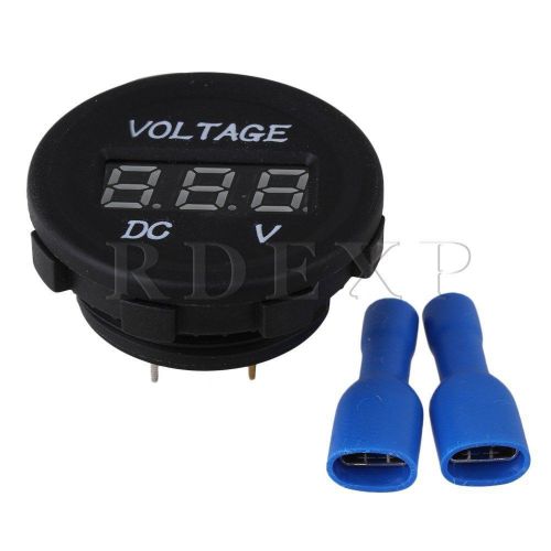 Waterproof dc12-24v orange led display digital voltmeter