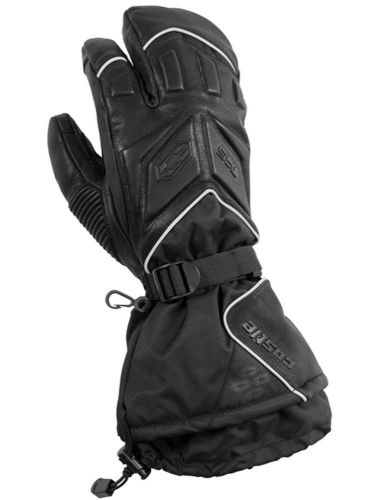 Castle x racewear trs 3-finger mitt mens snowmobile mitt black