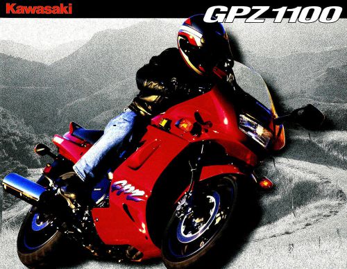 1995 kawasaki gpz1100 motorcycle brochure -kawasaki gpz 1100 motorcycle