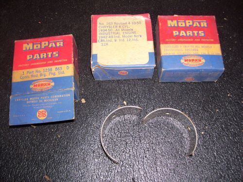 Nos 1934-50 chrysler 8 cyl connecting rod bearing set of 3 - 1238563 - chr309