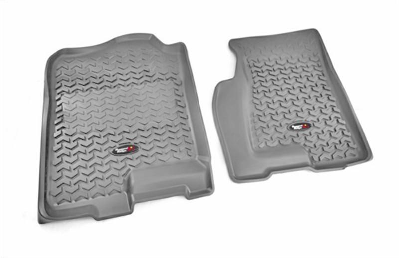 Rugged ridge 84901.02 all terrain floor liner front pair gray