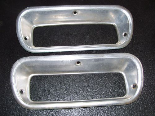 1962-66 chevy truck parking light bezel pair - 63-64-65 - ch760