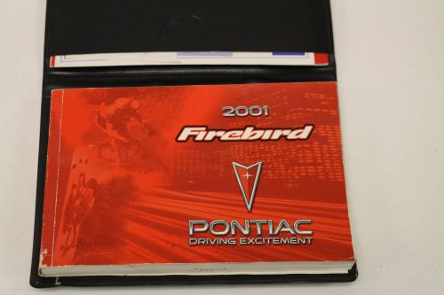 2001 firebird formula trans am owners manual w/leather case used oem