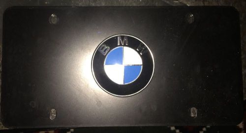 Black bmw license plate